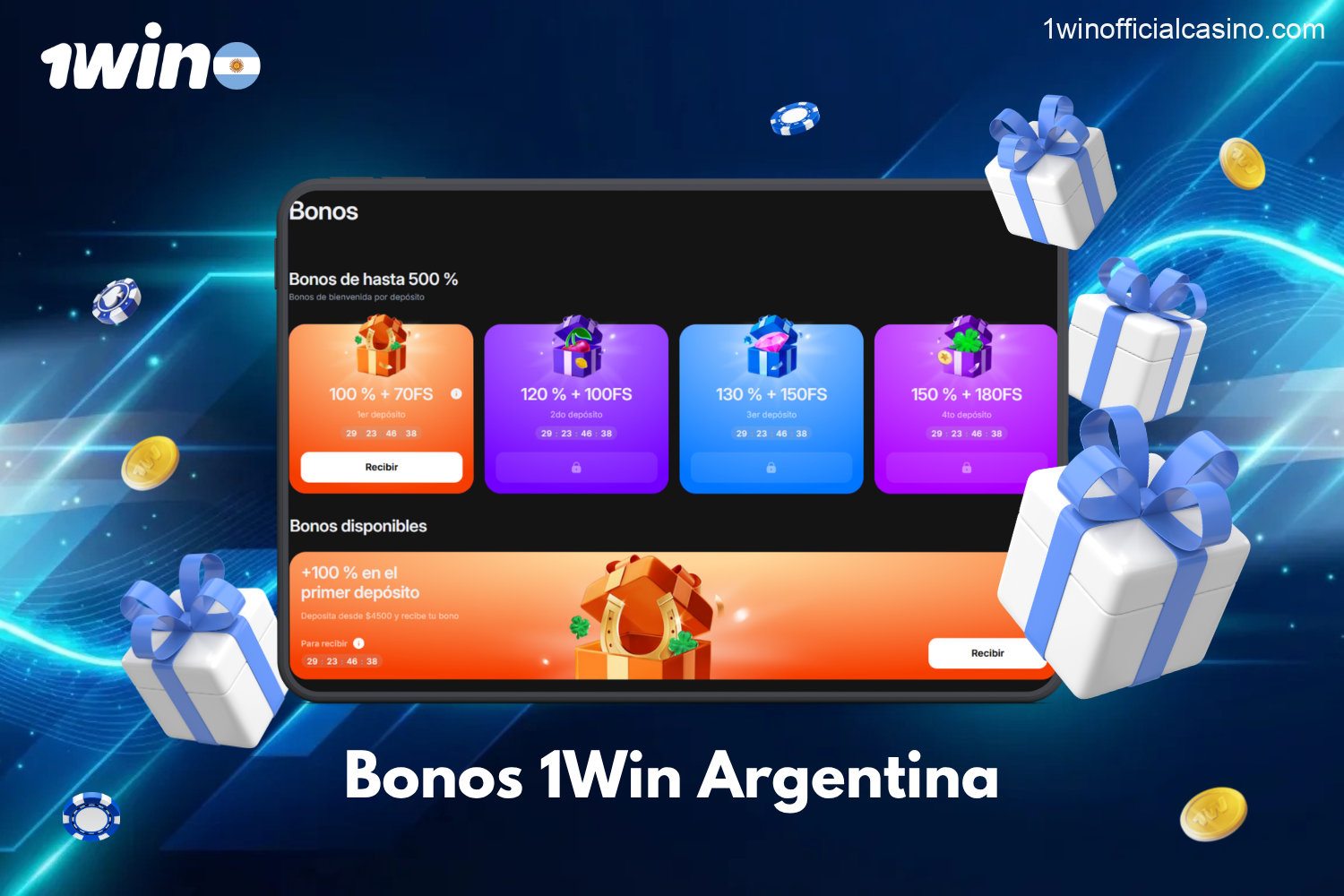 Ventajas de registrarse en 1Win Argentina, incluyendo acceso a bonos, apuestas deportivas, casino online y funciones móviles.